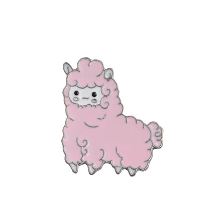 QIHE JEWELRY Alpaca pin Sheep brooches Cartoon brooch Badges Lapel pin Cute Kawaii Jewelry for girls Alpaca jewelry collection
