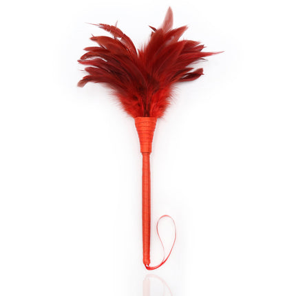 Couple Bed Tease Game Red Chicken Feather Health Care Toys Tickling Feathers