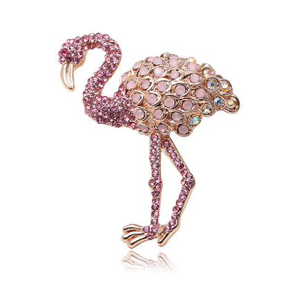 Alloy Diamond-studded Animal Corsage, Clothing Accessories, Fashion Pin Women