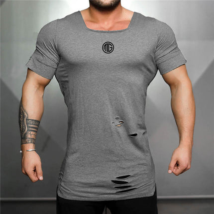 Slim fit fitness short sleeve