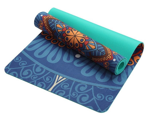 Yoga beginner fitness mat three-piece cushion children yoga equipment non-slip tasteless suede dance mat fancy mat
