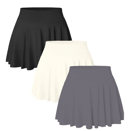 3PACK Seamless Tennis Shorts Skirt For Women