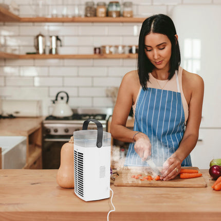 Portable Evaporative Air Cooler with Nightlight & 3-Speed Fan