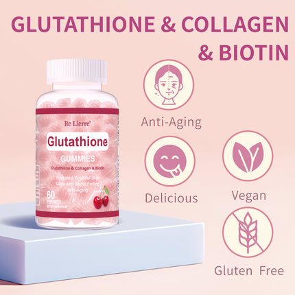 Glutathione Collagen Gummies  Cherry