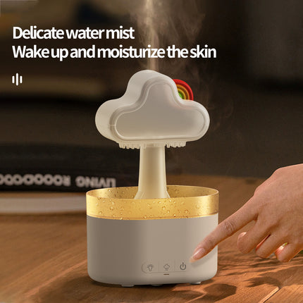 Rainbow LED Ultrasonic Humidifier – 500ML Cool Mist Aroma Diffuser