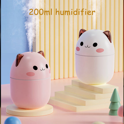 Cute Cat USB Humidifier with LED Light