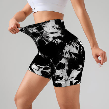 Tie Dye Button Everyday Wear Spring Summer Sports Shorts
