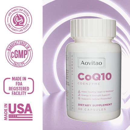 CoQ10 For Women Female Q10 Antioxidants Detox Menopause Immuse 200mg 30 Veg Non-GMO And Gluten Free Immune Supplement
