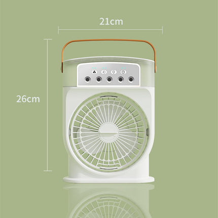 Portable USB Air Cooler with Mist & LED