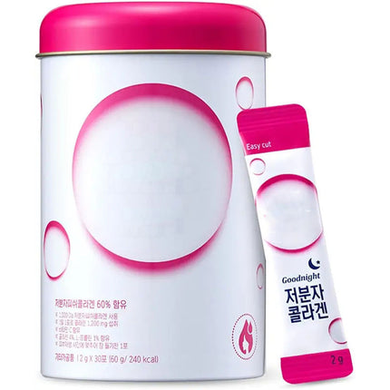 Collagen Supplement Mixed With Berry-flavored Protein