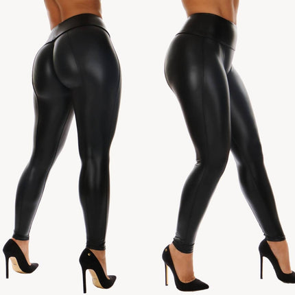 Pu Yoga Leggings Exercise Fitness Pants Women