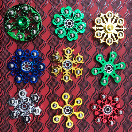 Electroplated steel ball fingertip gyro