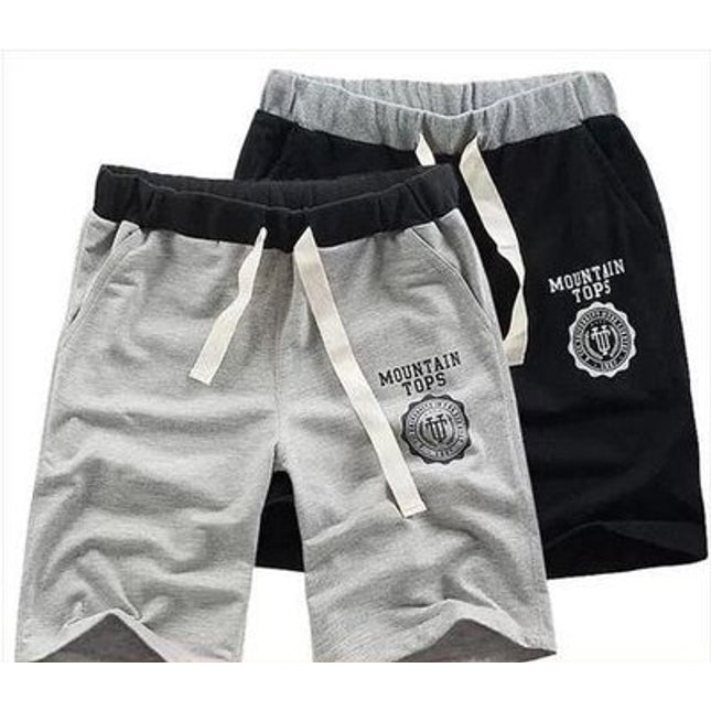 New fashion solid color men's five-pants Korean version of the comfortable large size tethered sweatpants