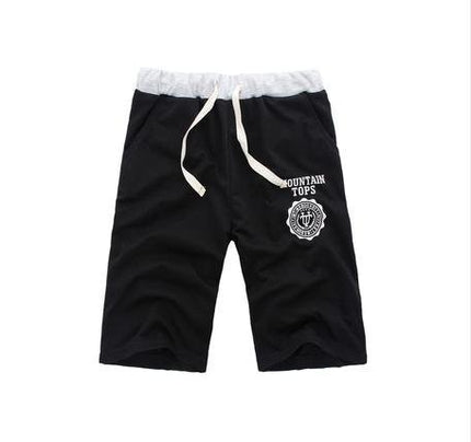 New fashion solid color men's five-pants Korean version of the comfortable large size tethered sweatpants