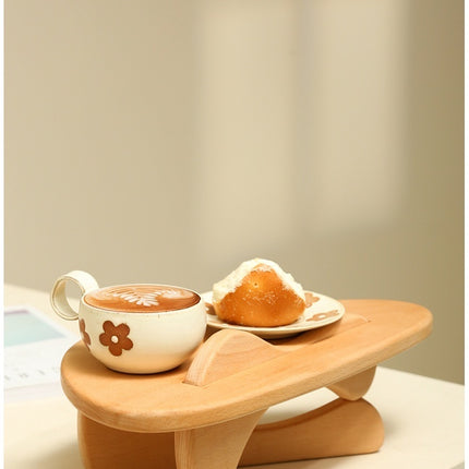 Customized Wooden Table Shelf Perfume Cup Skin Care Products Wooden Storage Rack Home Solid Wood Display Stand