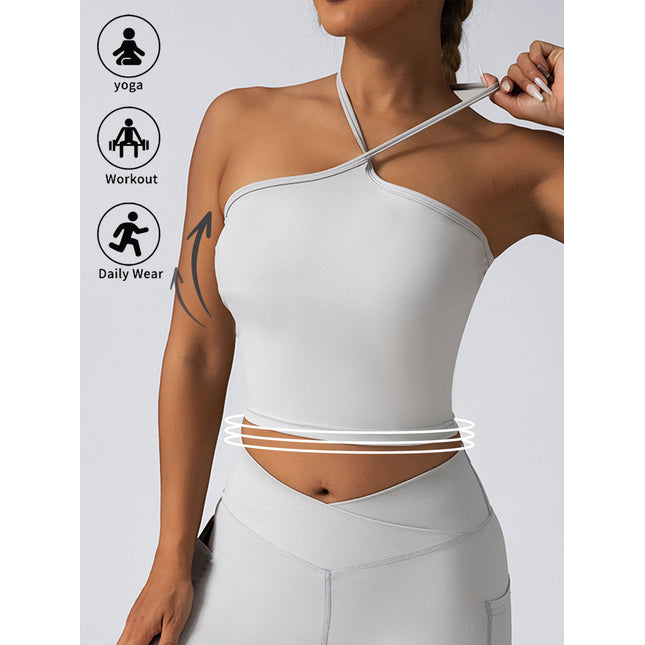 Crop Top With Built In Pads Sports Bras For Women