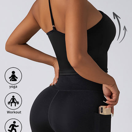 Crop Top With Built In Pads Sports Bras For Women