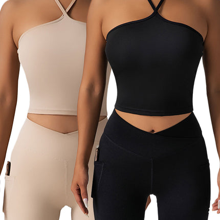 2 Pieces Sports Bra Athletic Running Sports Bra