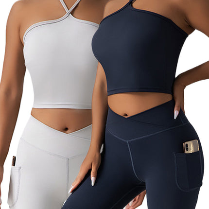 2 Pieces Sports Bra Athletic Running Sports Bra