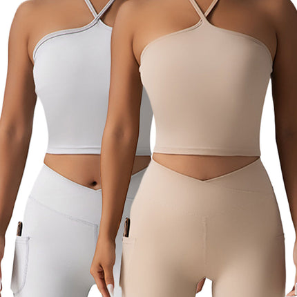 2 Pieces Sports Bra Athletic Running Sports Bra