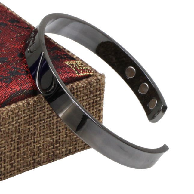 Gunmetal Magnetic Health Bracelet for Women