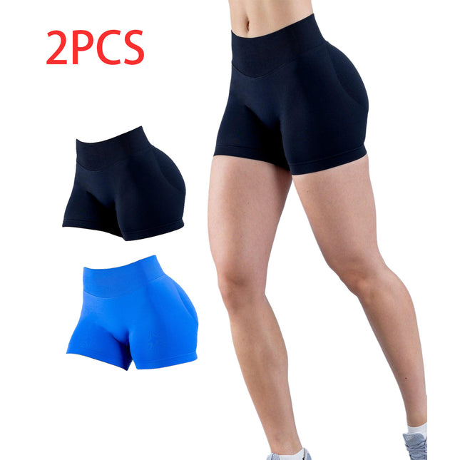 2pcs Quick-drying Breathable Yoga Shorts