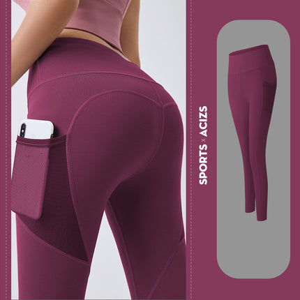 High Waist Bottoming Fitness Sports Womens Tights