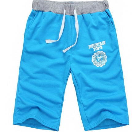 New fashion solid color men's five-pants Korean version of the comfortable large size tethered sweatpants