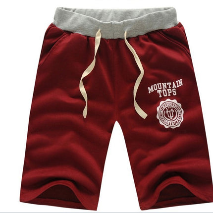 New fashion solid color men's five-pants Korean version of the comfortable large size tethered sweatpants
