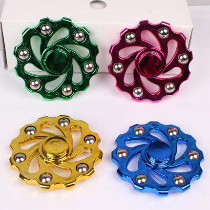 Electroplated steel ball fingertip gyro