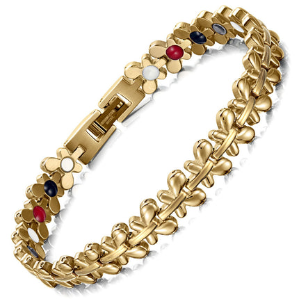 Lady magnetic pure titanium health bracelet