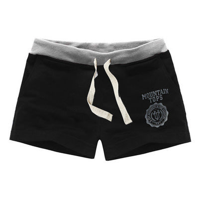 New fashion solid color men's five-pants Korean version of the comfortable large size tethered sweatpants