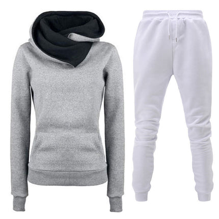 New Plush Hooded Sportswear Suit For Women