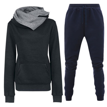 New Plush Hooded Sportswear Suit For Women