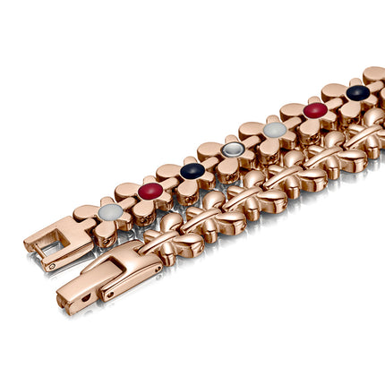 Lady magnetic pure titanium health bracelet