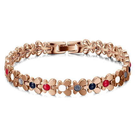 Lady magnetic pure titanium health bracelet