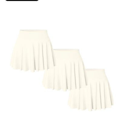 3PACK Seamless Tennis Shorts Skirt For Women