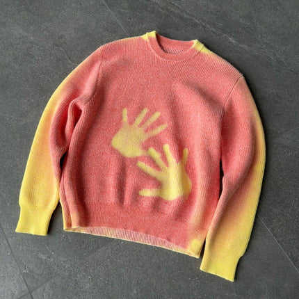 American-style Retro Long-sleeve Knit Sweater