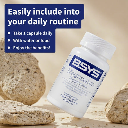 BSYS Magnesium for Sleep, Anxiety & Heart Health Support