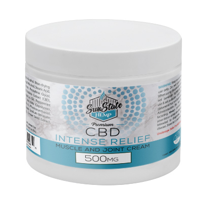 CBD Intense Relief Muscle and Joint Cream 4oz 500mg