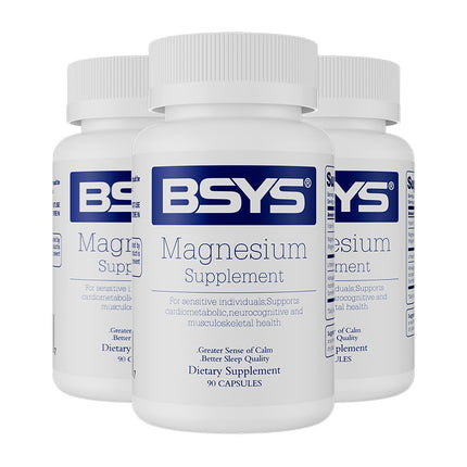 BSYS Magnesium for Sleep, Anxiety & Heart Health Support