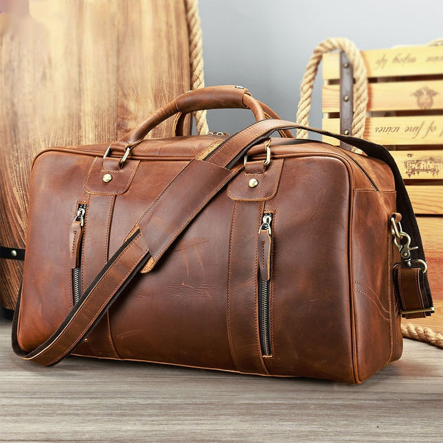 VintageCraft Leather Travel Bag