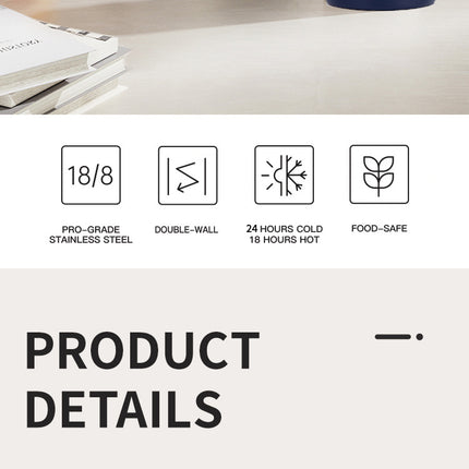 304 Stainless Steel Vacuum Cup Creative Magnetic Water Cup Insulated Sports Water Bottle With Straw Outdoor Insulated Water Mug With Magnetic Phone Holder