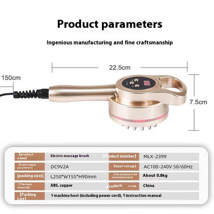 GoldenFlow Meridian Heating Therapy Brush