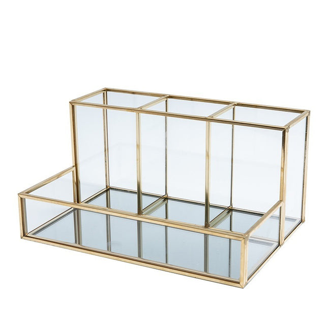 Desktop Glass Skin Care Products Perfume Storage Box