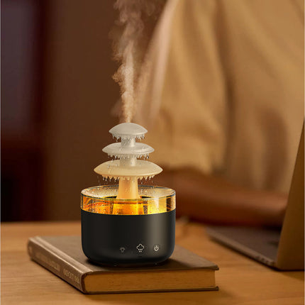 Cloud Mist Aroma Diffuser & USB Humidifier with Colourful LED