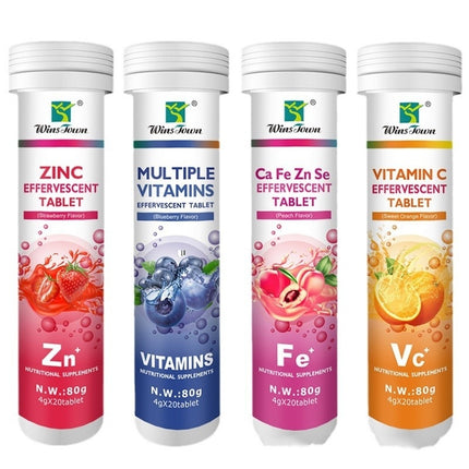 Effervescent Tablet Calcium Iron Zinc Supplements
