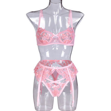 Sexy Lace Embroidered Lingerie Set