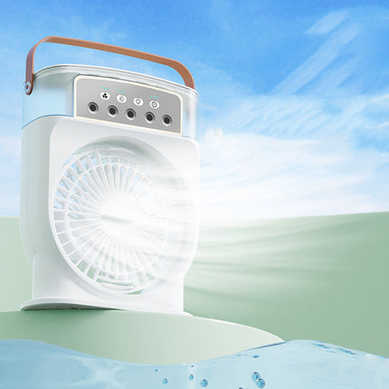 Portable USB Air Cooler with Mist & LED