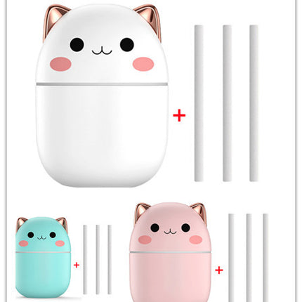 Cute Cat USB Humidifier with LED Light